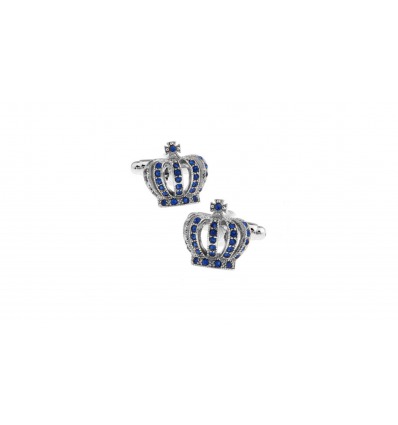 Butoni de Camasa Royal Blue Crown
