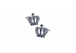Butoni de Camasa Royal Blue Crown