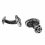 Butoni de camasa Oval Black Pattern