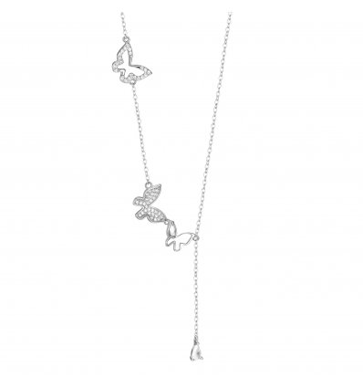 Colier din Argint S925 Flying Butterflies