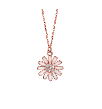 Colier din Argint 925 Pink Daisy