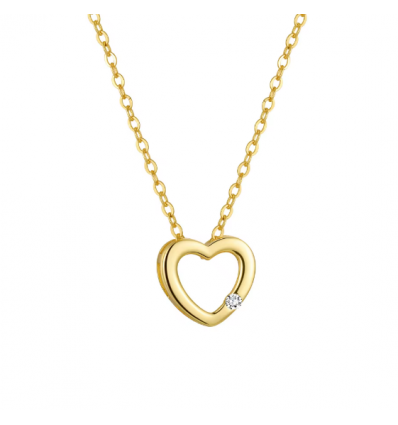Colier din Argint 925 Golden Little Heart