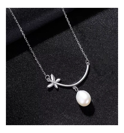 Colier din Argint 925 Moon Pearl