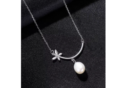 Colier din Argint 925 Moon Pearl