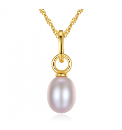 Colier din Argint 925 Golden Pearl Essence