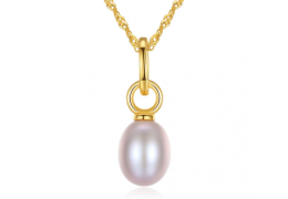 Colier din Argint 925 Golden Pearl Essence