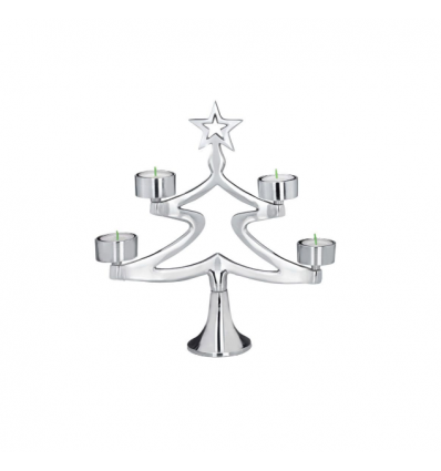 Sfesnic Silver Evergreen Candle Holder