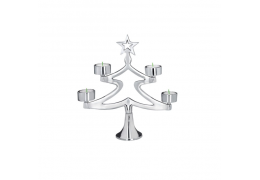 Sfesnic Silver Evergreen Candle Holder