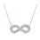 Colier din argint cu cristale LANIERE Infinity