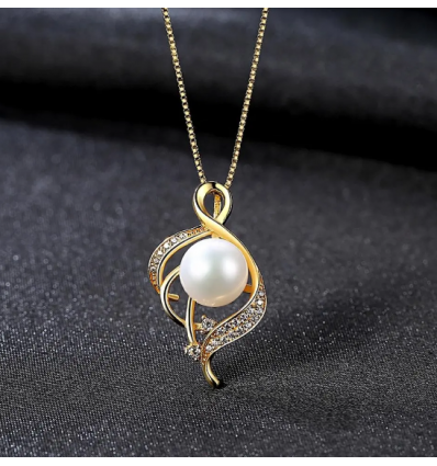 White Elegance Pearl - Colier din Argint S925