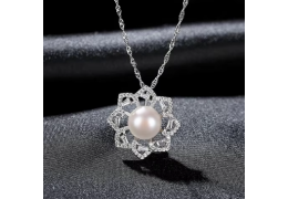 Colier din Argint 925 Elegant Pearl Blossom