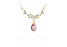 Colier Argint 925 Golden Charm Pearl