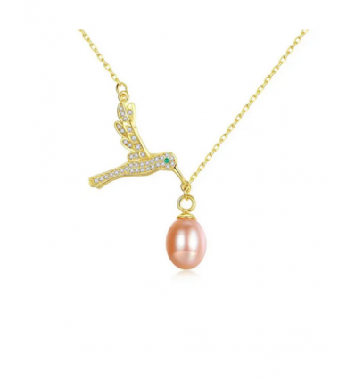 Colier din Argint 925 Pearl and Wings