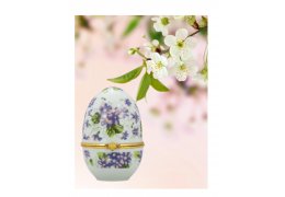 Caseta Ou Faberge din Portelan Purple Spring