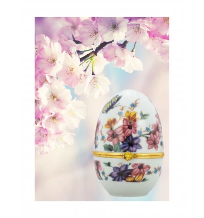 Caseta Ou Faberge din Portelan 
