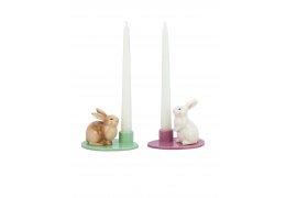 Set Suport Lumanare "Springtime Charming Bunny"