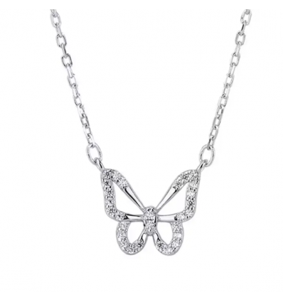 Colier din Argint 925 Silver Charm Butterfly