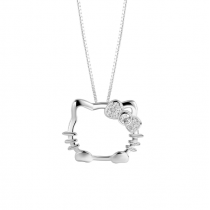 Colier din Argint 925 Cute Hello Kitty
