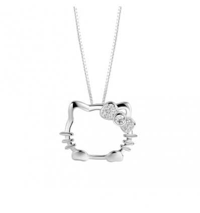 Colier din Argint 925 Cute Hello Kitty