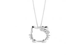 Colier din Argint 925 Cute Hello Kitty
