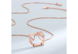 Colier din Argint 925 Hello Kitty Rose Charm