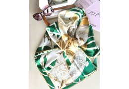 Esarfa de Matase Green Euphoria