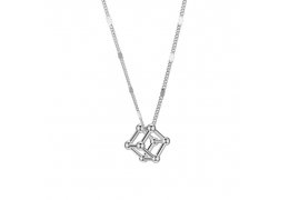 Colier din Argint 925 Minimalist Silver Cube