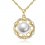 Colier din Argint Golden Sunflower Pearl