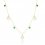 Colier din Argint 925 Royal Green Crystal and Pear Necklace