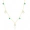 Colier din Argint 925 Royal Green Crystal and Pear Necklace