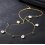 Colier din Argint 925 Royal Green Crystal and Pear Necklace