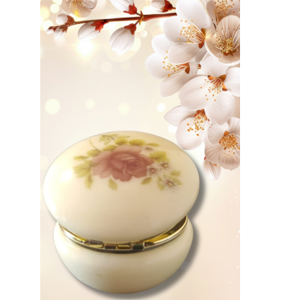 Cutie de bijuterii din Alabastru Vintage Spring Rose