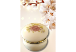 Cutie de bijuterii din Alabastru Vintage Spring Rose