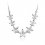 Flori de gheata - Colier Argintat decorat cu cristale