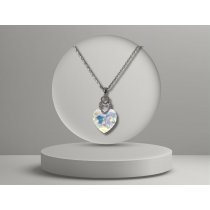 Colier Aurora Heart Crystal