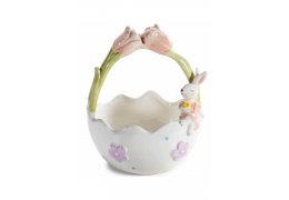 Bol Decorativ Ceramic Easter Bunny Basket