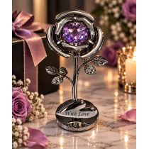 Trandafir Endeless Love cu Cristal Swarovski