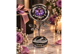 Trandafir Endeless Love cu Cristal Swarovski