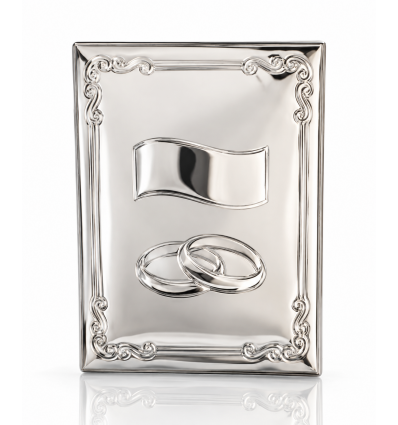 Placuta Argintata Decorativa Wedding Rings