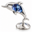 Figurina Deorativa Delfin cu cristal Swarovski