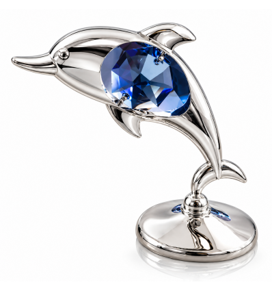 Figurina Deorativa Delfin cu cristal Swarovski