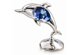 Figurina Deorativa Delfin cu cristal Swarovski