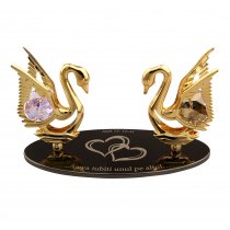 Doua Lebede cu Swarovski