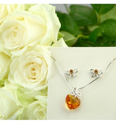SINCERITATE - 11 Trandafiri cu set SWAROVSKI