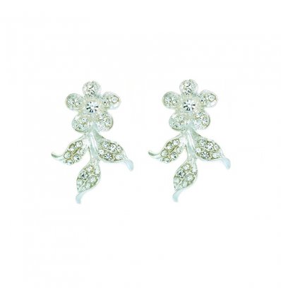 Cercei pentru mirese cu cristale Swarovski verzi