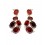 Cercei cu cristale Swarovski "Sangria"