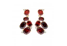 Cercei cu cristale Swarovski "Sangria"