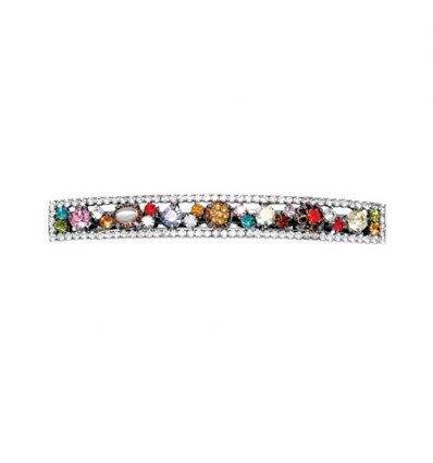 Clama de par multicolora cu Swarovski