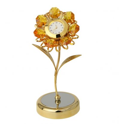 Ceas de birou cu floarea soarelui