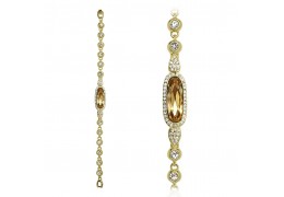 Bratara cu cristal oval topaz